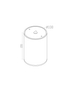 Lampa sufitowa Bar O306CL-L12GF Maytoni LED 12W 3000K tuba IP65 czarna