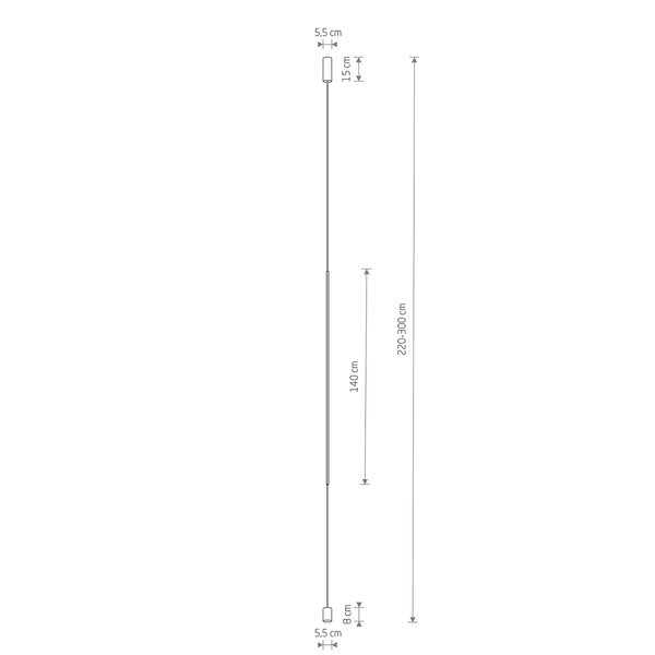 Lampa zwisowa Vertic 10362 Nowodvorski LED 20W 3000K czarna