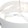Zwisowa lampa Tornado 1117 Zumaline ring designerski biały