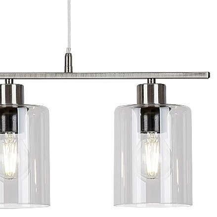 Nowoczesna LAMPA wisząca MIROSLAW 3580 Rabalux salonowy zwis szklany 3-punktowy chrom