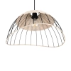 Ratanowa lampa wisząca SANDRINE R36211032 czarny naturalny
