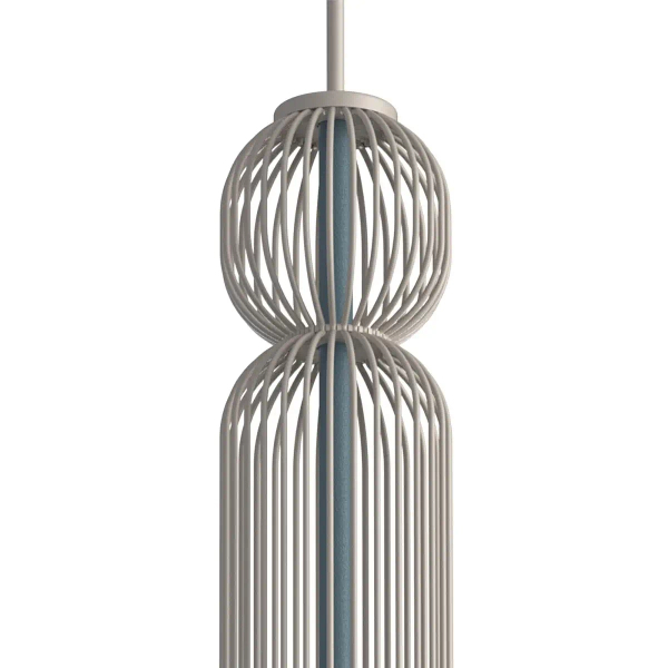 Podłużna lampa wisząca CAMELEON SINGLES 12194 jedwabisty grafit