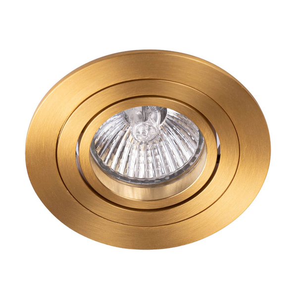 Lampa ledowa sufitowa Caro AZ5424 okrągła ruchoma złota