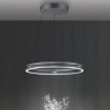 Wisząca lampa PUREE-LOOP szara LED 53W 2700-5000K pierścień do jadalni nad stół 2551-15