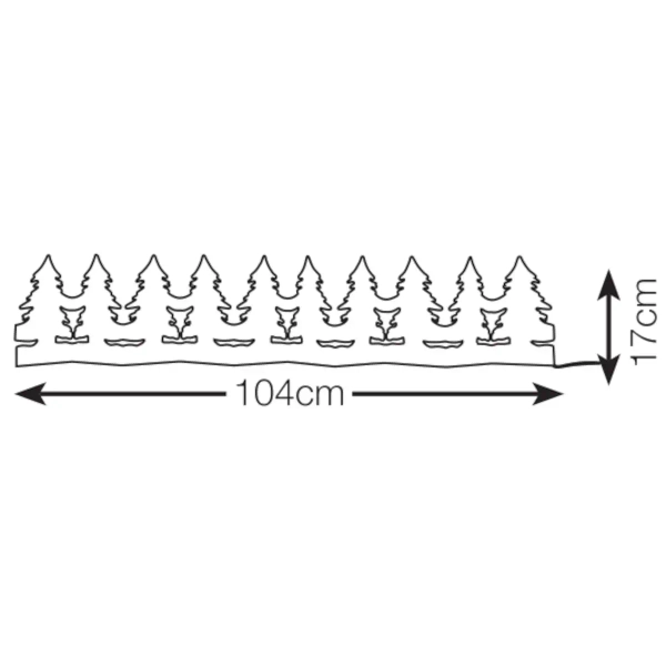Światełka do dekoracji LED 0,6W 1,1m choinki białe ciepłe