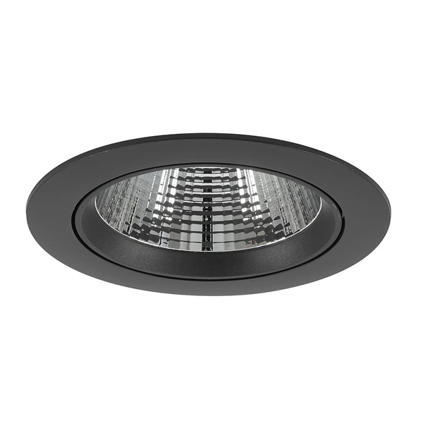 Okrągła lampa z klipsem Egina 10558 Nowodvorski LED 15W 4000K wpustowa czarna