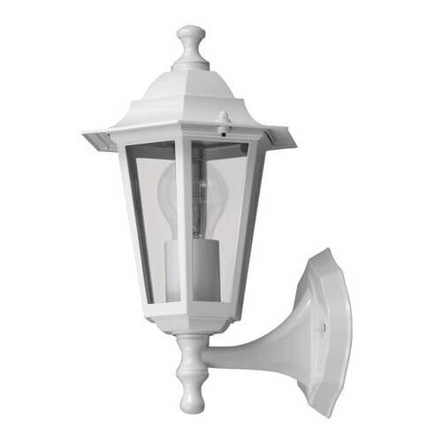 Lampa na elewację metalowa VELENCE 8203 szklana IP43 przezroczysta biała