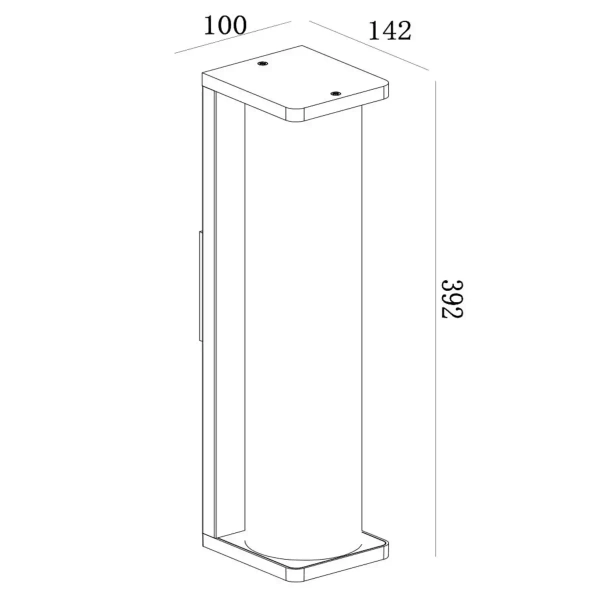 Ścienny zewnętrzny kinkiet Sligo 15808/01/30 Lucide IP65 ściemniany czarny