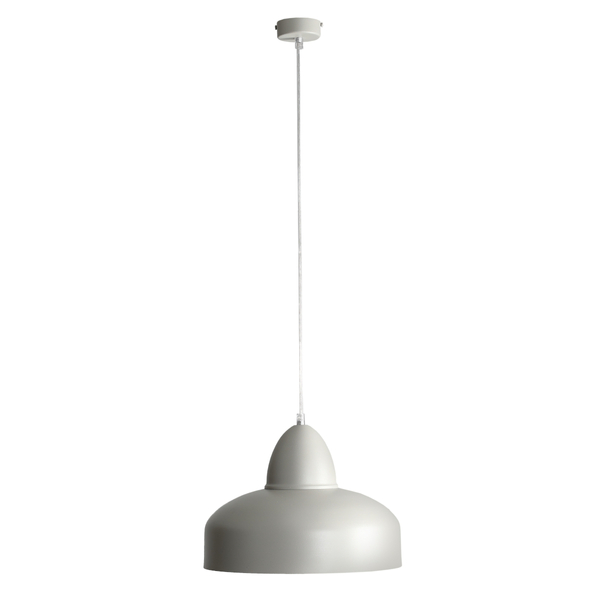 Skandynawska lampa wisząca Como 946G22 Aldex szara kopuła metalowa hol