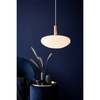 Szklana lampa wisząca do jadalni Alton 48973001 biały złoty
