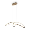 Zwisająca lampa do salonu Curve MOD156PL-L52G4K LED 42W 4000K mosiądz