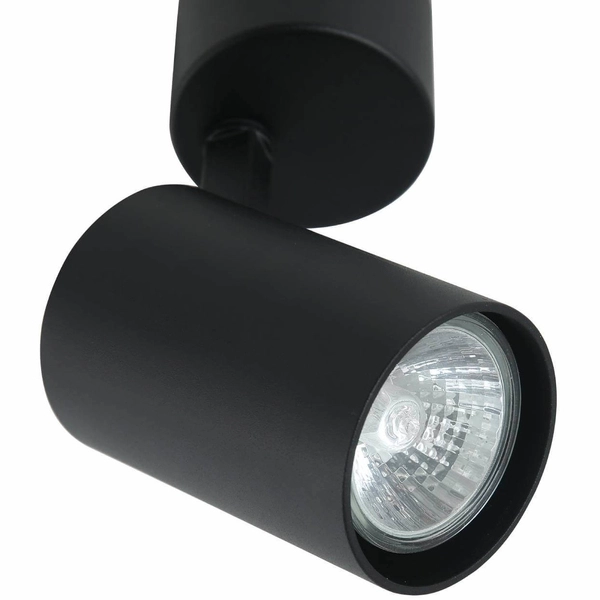 Regulowana LAMPA sufitowa Tuka Nero Orlicki Design metalowa OPRAWA spot tuba czarna