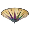 Szklana lampa sufitowa Dark star 70240 tiffany witraż do sypialni kolorowa