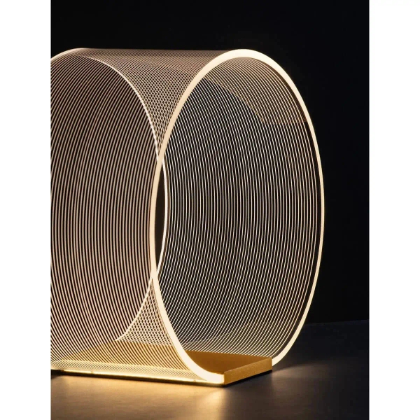 Okrągła stołowa lampa HUARAL LE44436 LED 14W 3000K biała złota