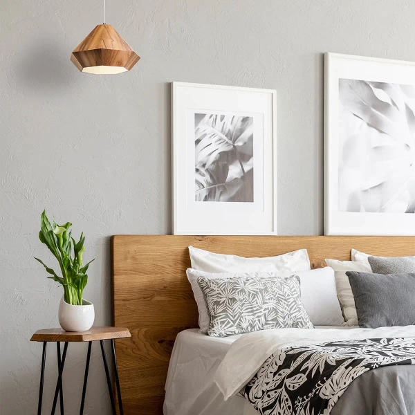 Wisząca lampa salonowa Diamond QN-DIAMOND-P-S-TEAK diament brązowy