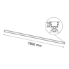 Podtynkowa lampa sufitowa Hiate 1836 LED 30W 3000K metalowa stick czarna