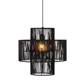 Wisząca lampa Soga 108766 Markslojd nad stół metal juta czarny