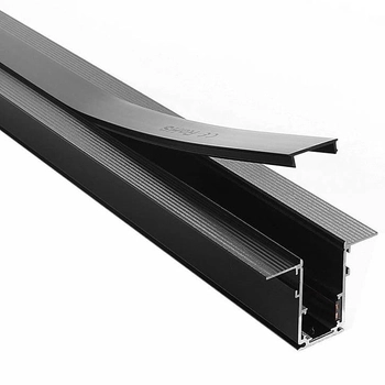 Szyna magnetyczna podtynkowa 3-fazowa 458 Domeno LED metalowa czarna