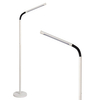 Biała lampa podłogowa Gilly do sypialni LED 3W 2700K ściemnialna
