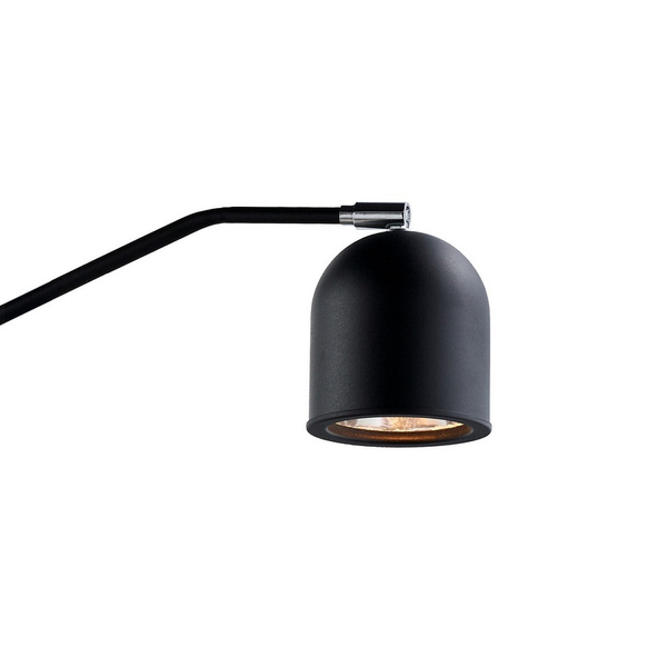 Kinkiet LAMPA ścienna PURO 20814102 Kaspa metalowa OPRAWA regulowana reflektorek na wysięgniku czarny