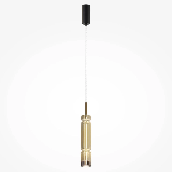 Lampa zwis Ordo MOD272PL-L12BS3K1 LED 8W 3000K mosiądz przezroczysty