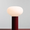 Kulista lampa stołowa Flo Table Ruby S 7000B27_S czerwona