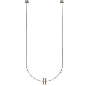 Salonowa lampa wisząca No.C 5081 Shilo regulacja 58cm metalowy platyna