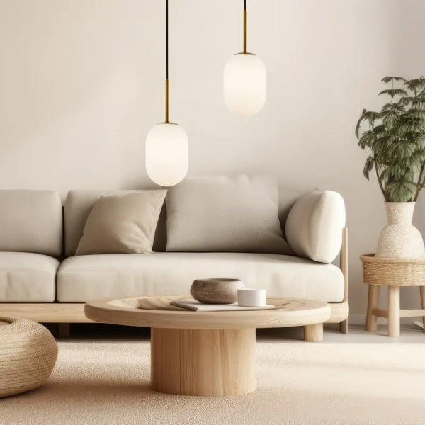 Żyrandol wiszący nad stół ALIAS GOLD ML0317 do jadalni szklana złota