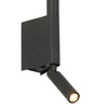 Regulowany kinkiet ścienny Explore MB81806-BK LED 8W 3000K metalowy czarny