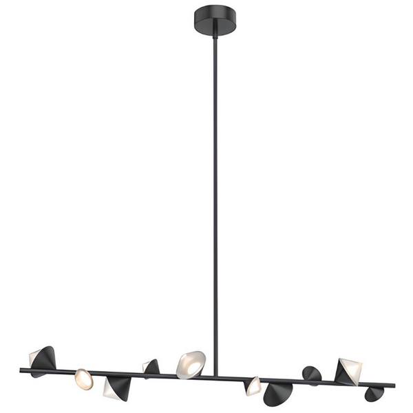 Dekoracyjna lampa wisząca Cone ST-10307-130 black Step LED 99W 3000K stożki czarne