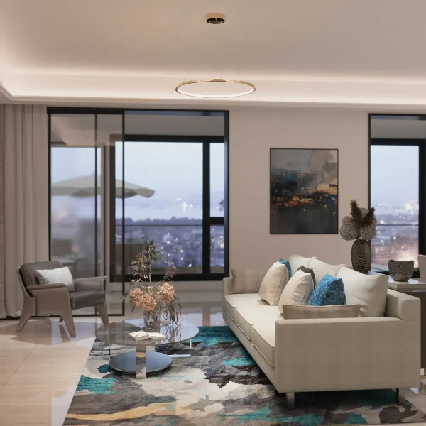 Ringowy żyrandol do jadalni PL0150-GD LED 35W 3000-4000K złota