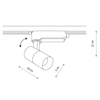 Spot do szynoprzewodu 1-obwodowego Profile Tinos 10385 Nowodvorski LED 7W 4000K czarny