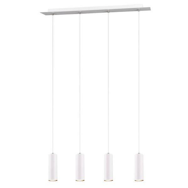 Lampa wisząca na belce VANTOS DL401312400 Trio tubki kuchenna biały