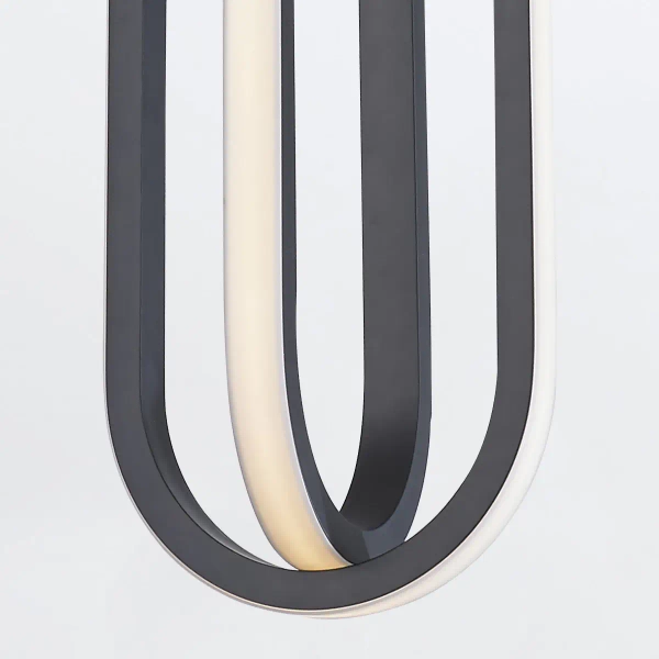 Salonowa lampa wisząca Demark QN-DEMARK-1P-BK LED 28W 3000K owalna czarny