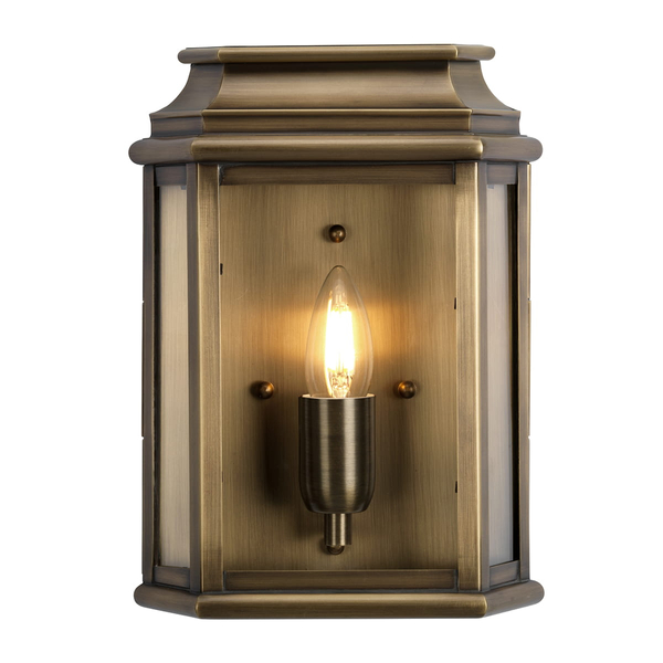 Kinkiet ogrodowy ST-MARTINS-BR Elstead styl angielski latarnia mosiądz