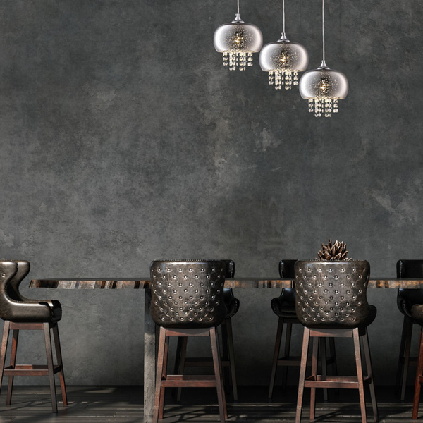 LAMPA wisząca STARLIGHT ML3787 Milagro metalowa OPRAWA listwa ZWIS z kryształkami kaskada glamour crystal chrom