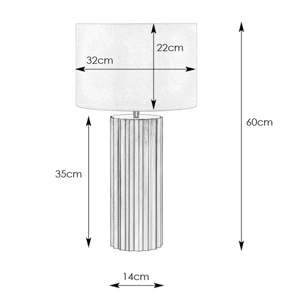 Nocna lampa z abażurem Hashira 108669 Markslojd biały brązowy