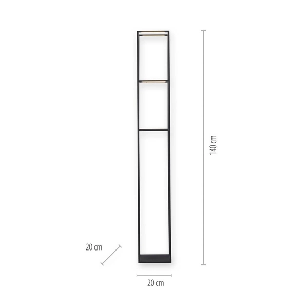 Podłogowa lampa prostokątna CONNI 401-18 LED 19W 3000K czarny