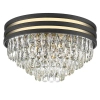 Kryształowa lampa sufitowa NAICA C0525-05A-P7D7 glamour czarna złota