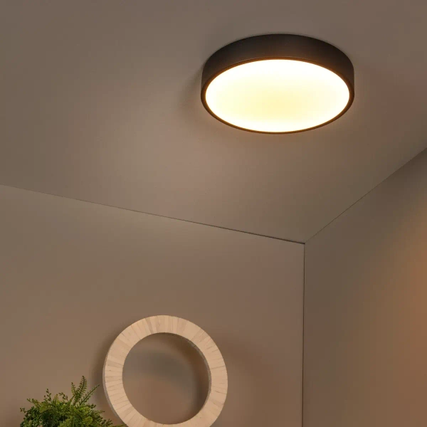 Plafon UNAR 79185/30/30 Lucide LED 18W 2700K do salonu czarna