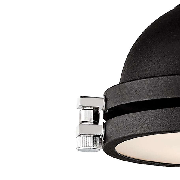 Kinkiet LAMPA ścienna NAUTILIUS 20482102 Kaspa metalowa OPRAWA regulowany reflektorek loft czarny