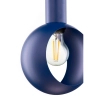 Zwisowa lampa granatowa VITRUM 1xE27 oczko do jadalni nad wyspę 41635