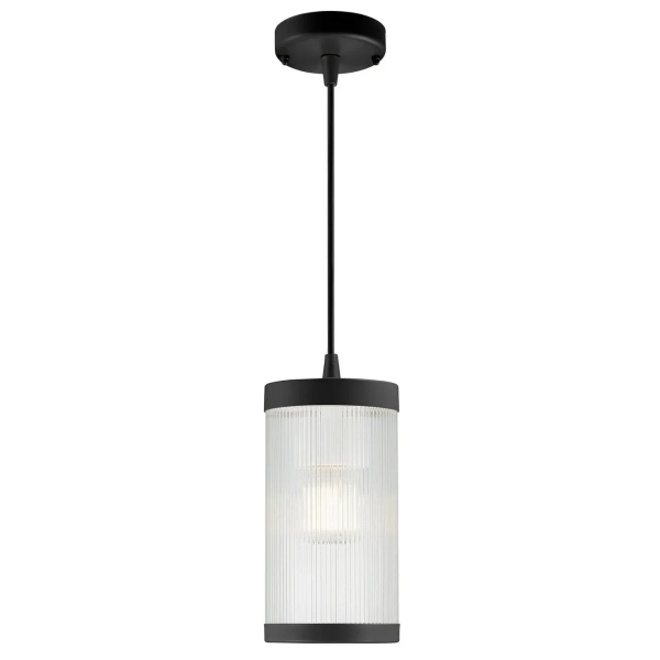 Lampa wisząca tuba Coupar 2218053003 IP54 na zewnątrz czarny