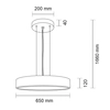 LAMPA wisząca BUNGO 5517 Shilo okrągła OPRAWA metalowa ZWIS czarny