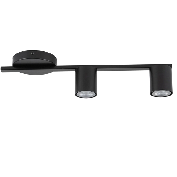 Natynkowa lampa sufitowa Sky tuby do gabinetu czarne