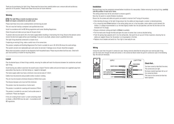 Oczko sufitowe ShieldECO 73785 Saxby LED 4W 3000K IP65 biała