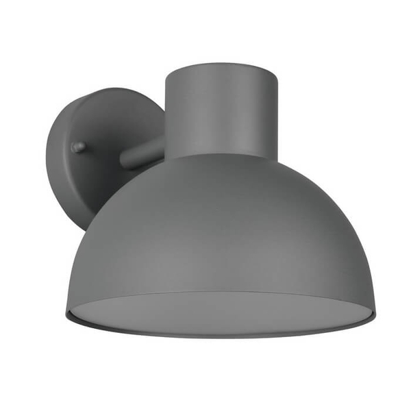 Kopułowa lampa ścienna ELBE 262360142 metalowa IP44 antracyt