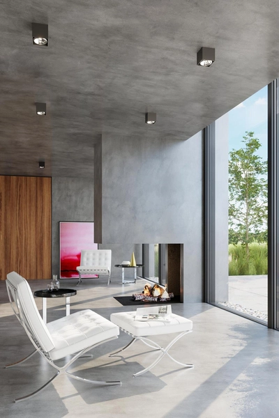 LAMPA sufitowa SL.0700 metalowa OPRAWA kostka downlight czarny