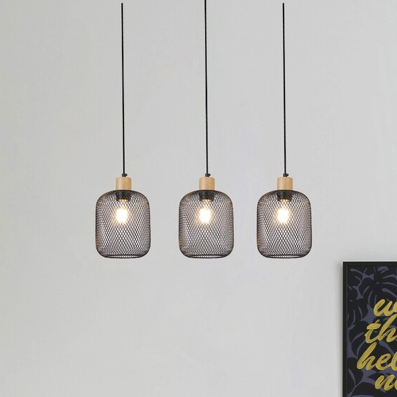 Wisząca lampa loftowa Grendel 3132 kaskada metalowa nad stół czarna