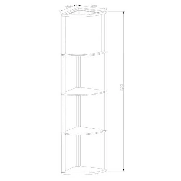 Podłogowa lampa półka Menno 44798/81/30 MDF czarna beżowa